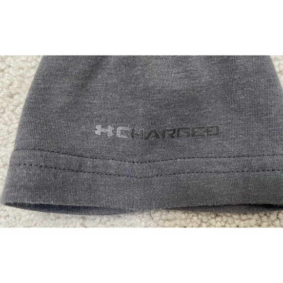 Under Armour Freedom Flag Wounded Warrior Men’s Gray Long Sleeve Large HeatGear - Picture 8 of 9